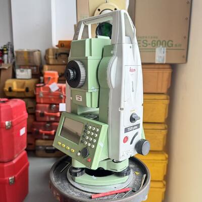 Used Leica TS09 Total Station with 1000m Non Prism Distance IP66 Dust and Water Resistance and Real-time Operating System
