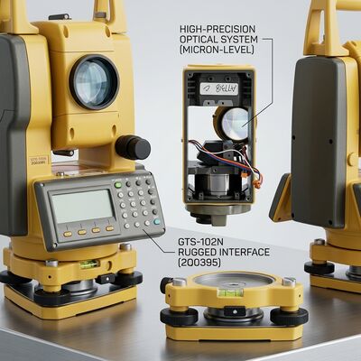 Reparación de sistema óptico de estación total Servicio de limpieza de lentes internos Restauración de ópticas para instrumentos topográficos